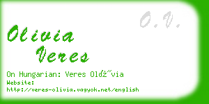 olivia veres business card